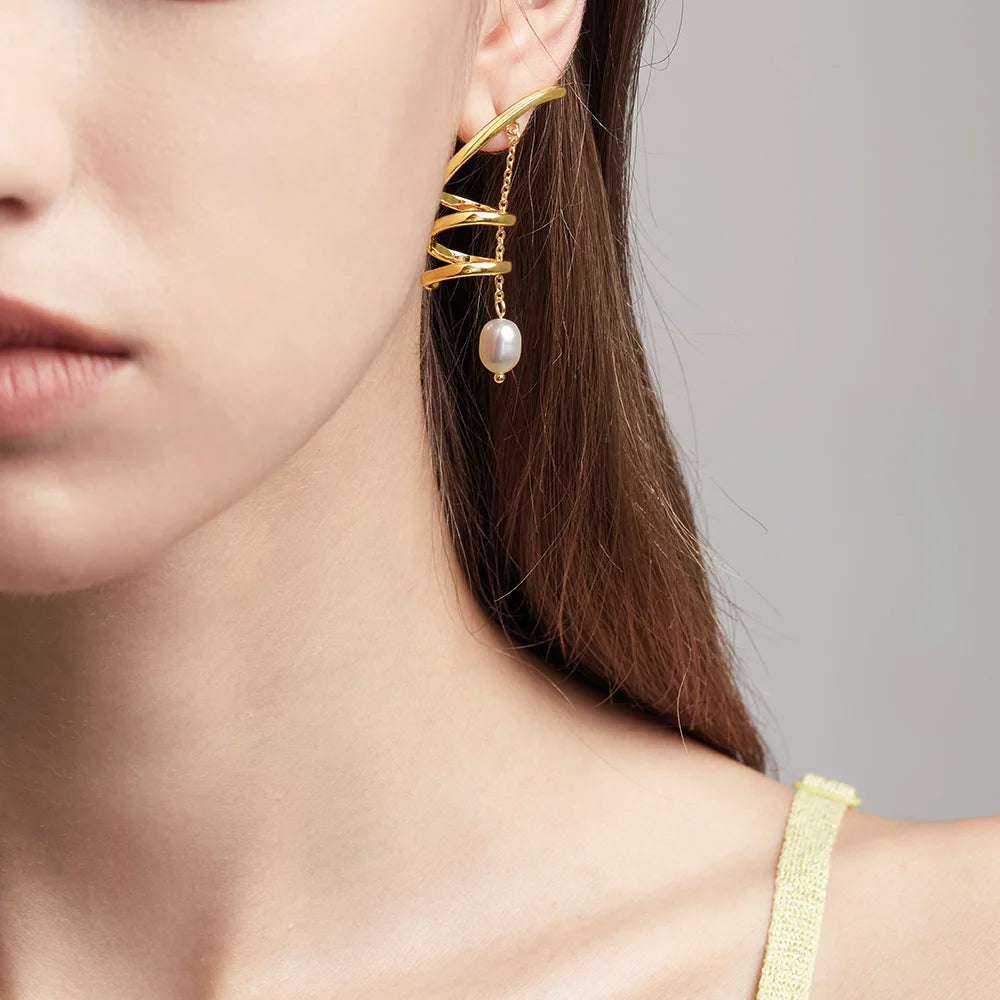 Tornado Swirl Drop Earrings  HOUSE OF SHE