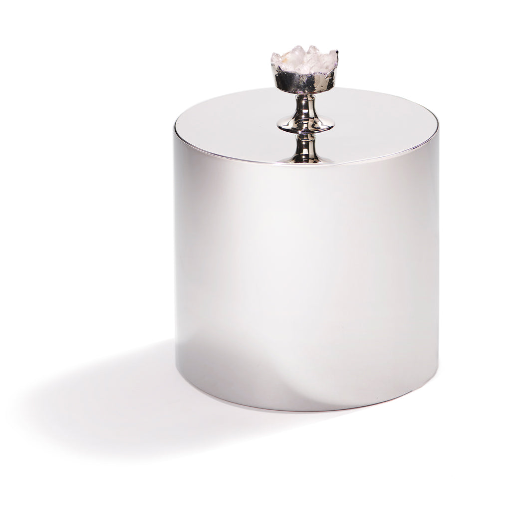 Hospitality Ice Bucket, Silver & Crystal  HOUSE OF SHE