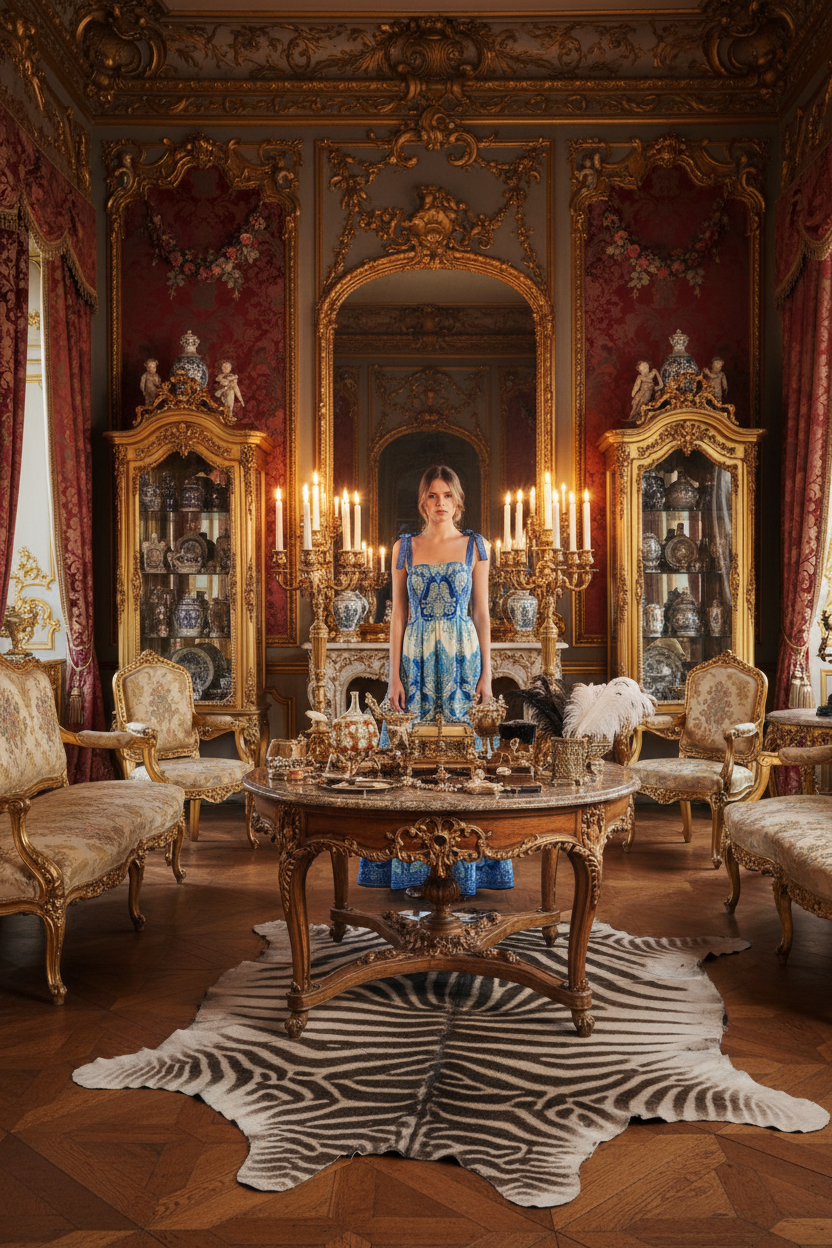 Ocean Tapestry Woven Maxi Dress