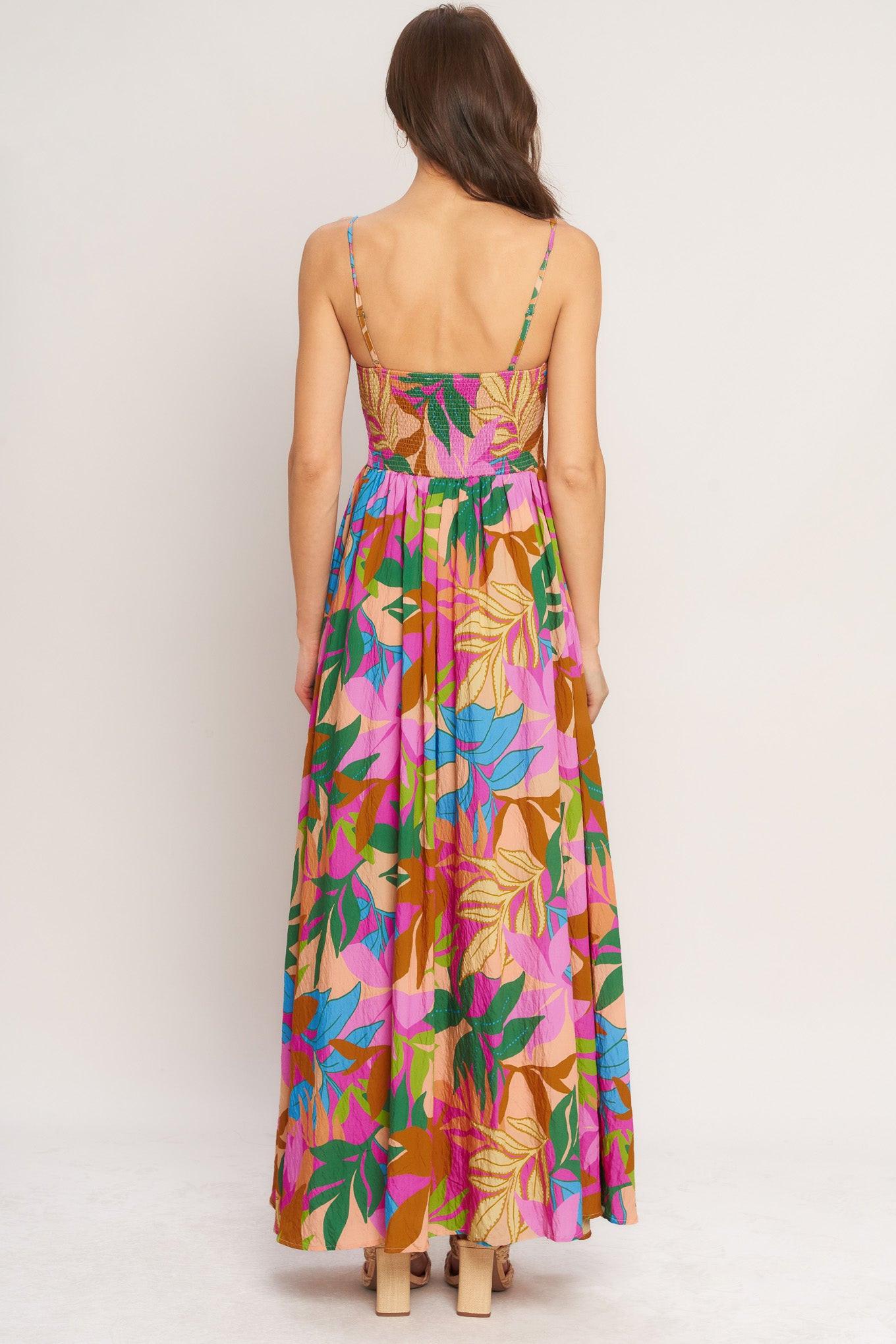 TROPIC FIESTA WOVEN MAXI DRESS