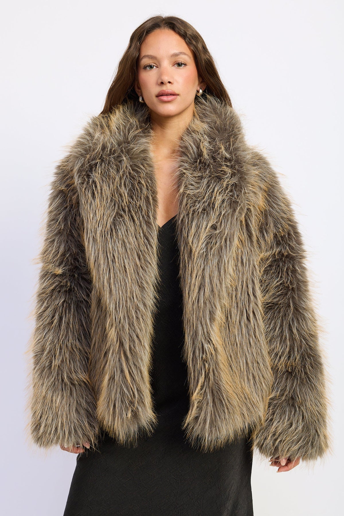 Georgia Oversized Faux Fur Jacket