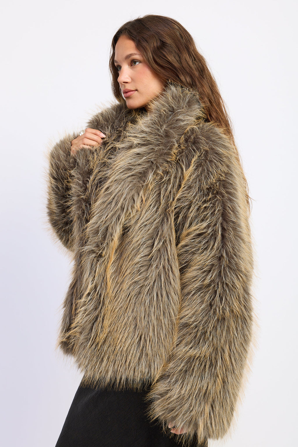 Georgia Oversized Faux Fur Jacket