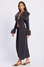 Zephyra Grey Longline Cardigan