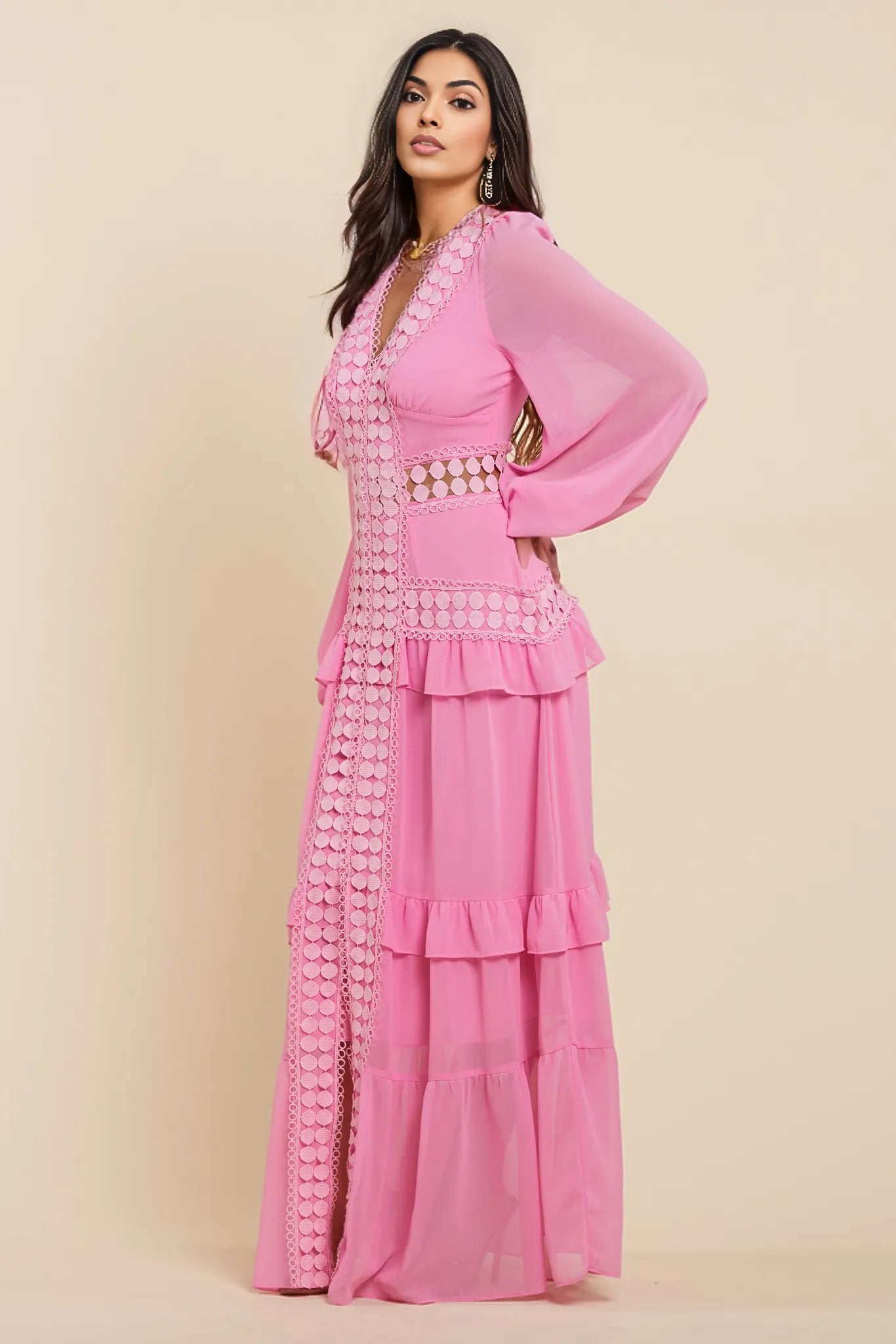 Lita Pink Maxi Dress