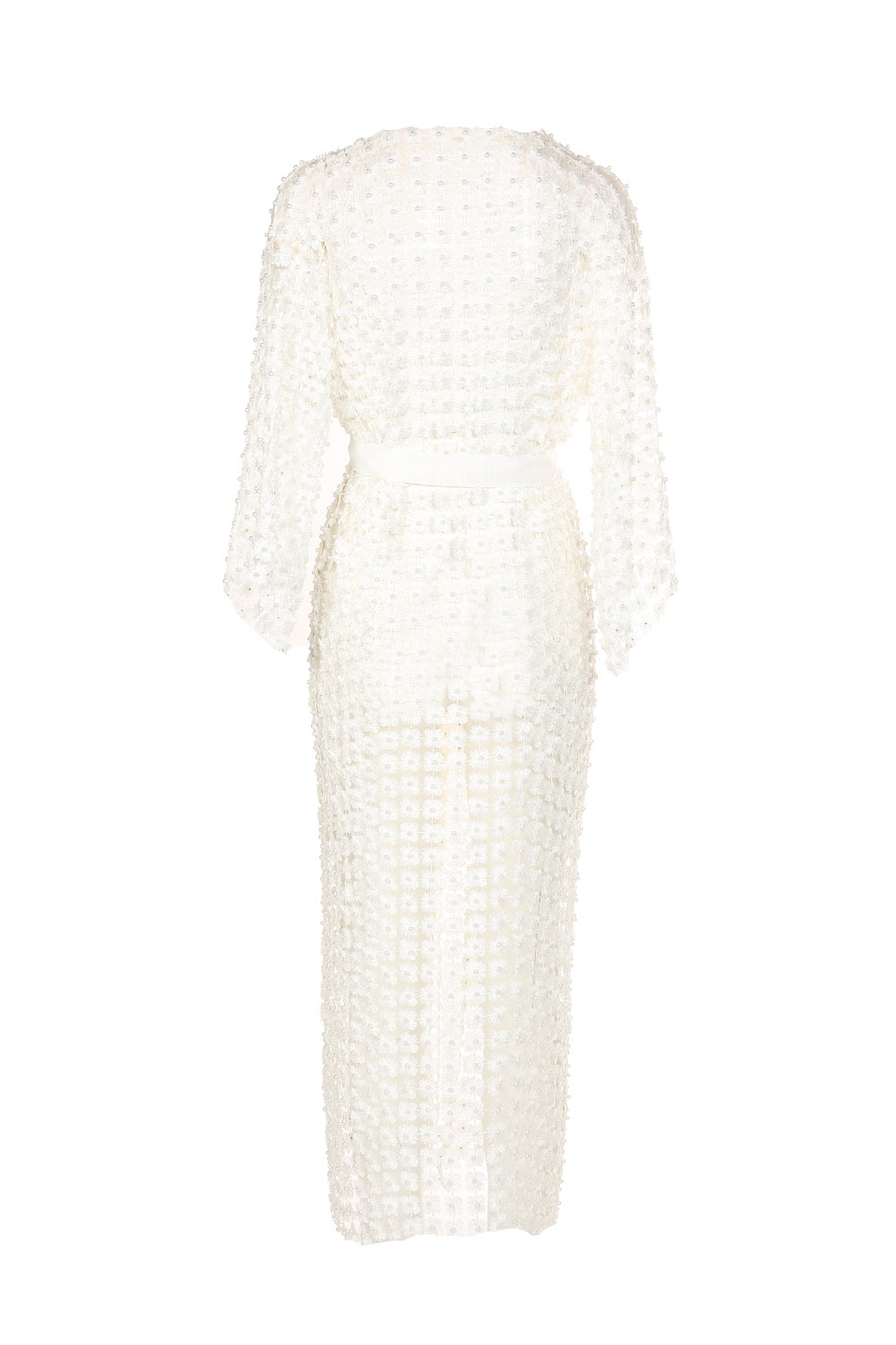 Paris Flower Mesh With Pearl Beads Cardigan - HOUSE OF SHE