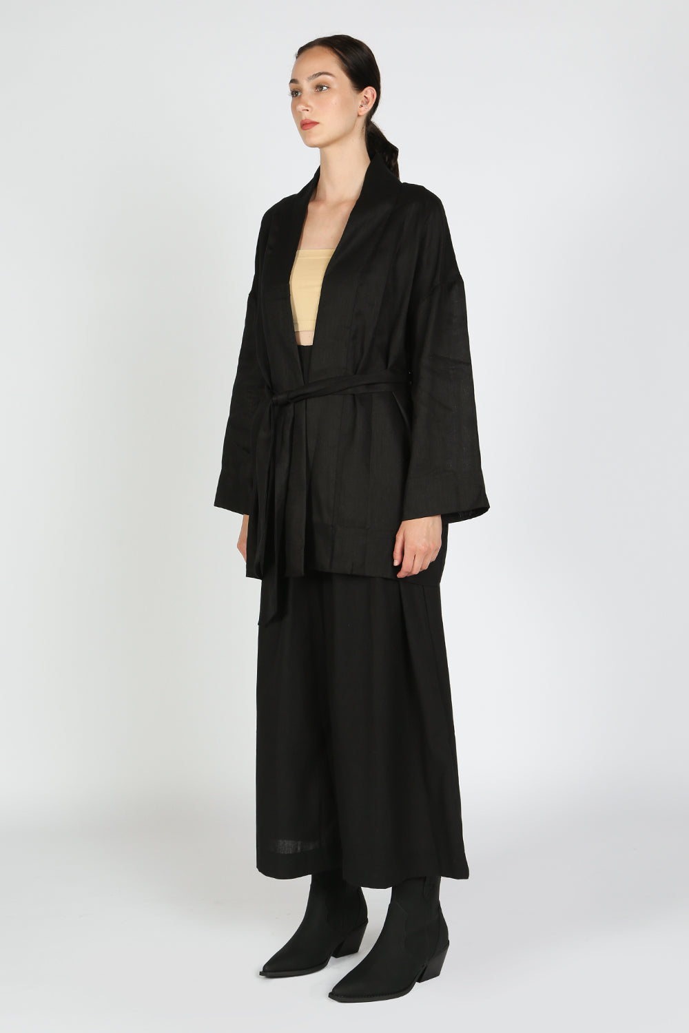 Astana Linen Robe Jacket  HOUSE OF SHE