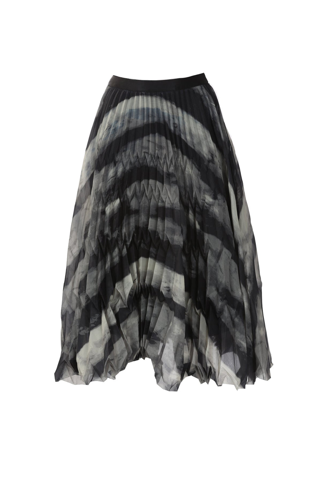 Erica Printed Ruffles Pleat Maxi Skirt  HOUSE OF SHE