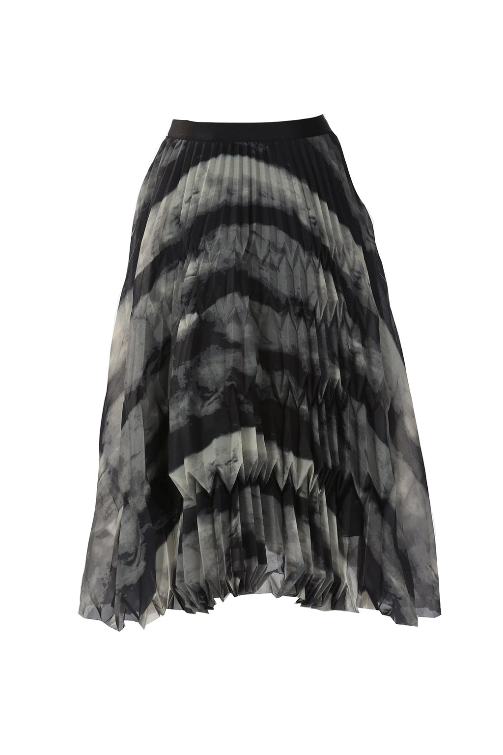 Erica Printed Ruffles Pleat Maxi Skirt  HOUSE OF SHE