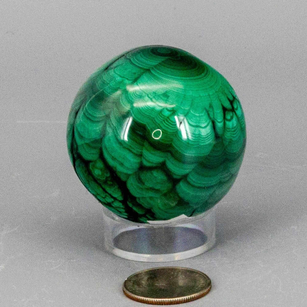 Malachite Crystal Sphere Heart Chakra Transformation