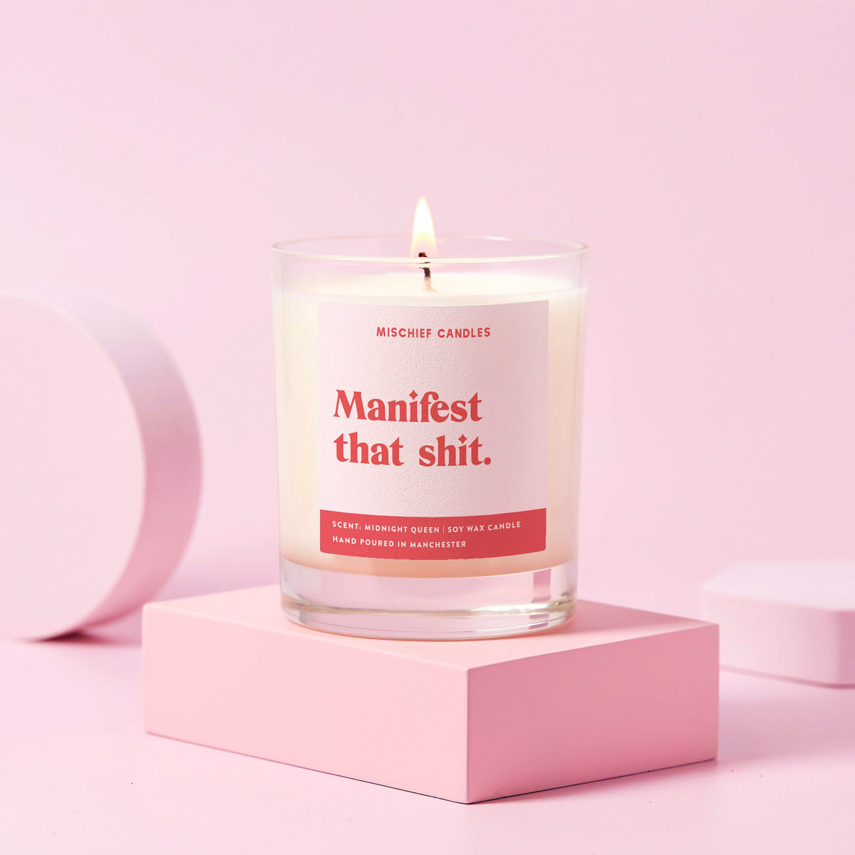 Manifesting Positivity Manifest That Shit Gift Candle  HOUSE OF SHE
