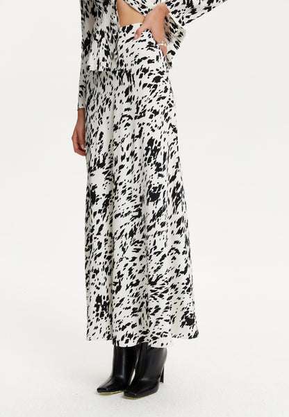 Printed Maxi Skirt  HOUSE OF SHE