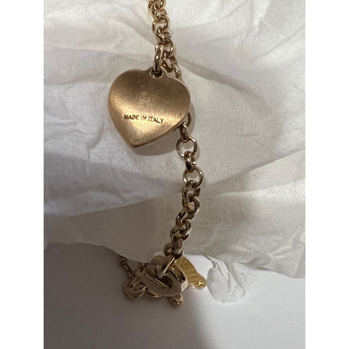 Celine Triomphe Gold metal Charm Bracelet - HOUSE OF SHE