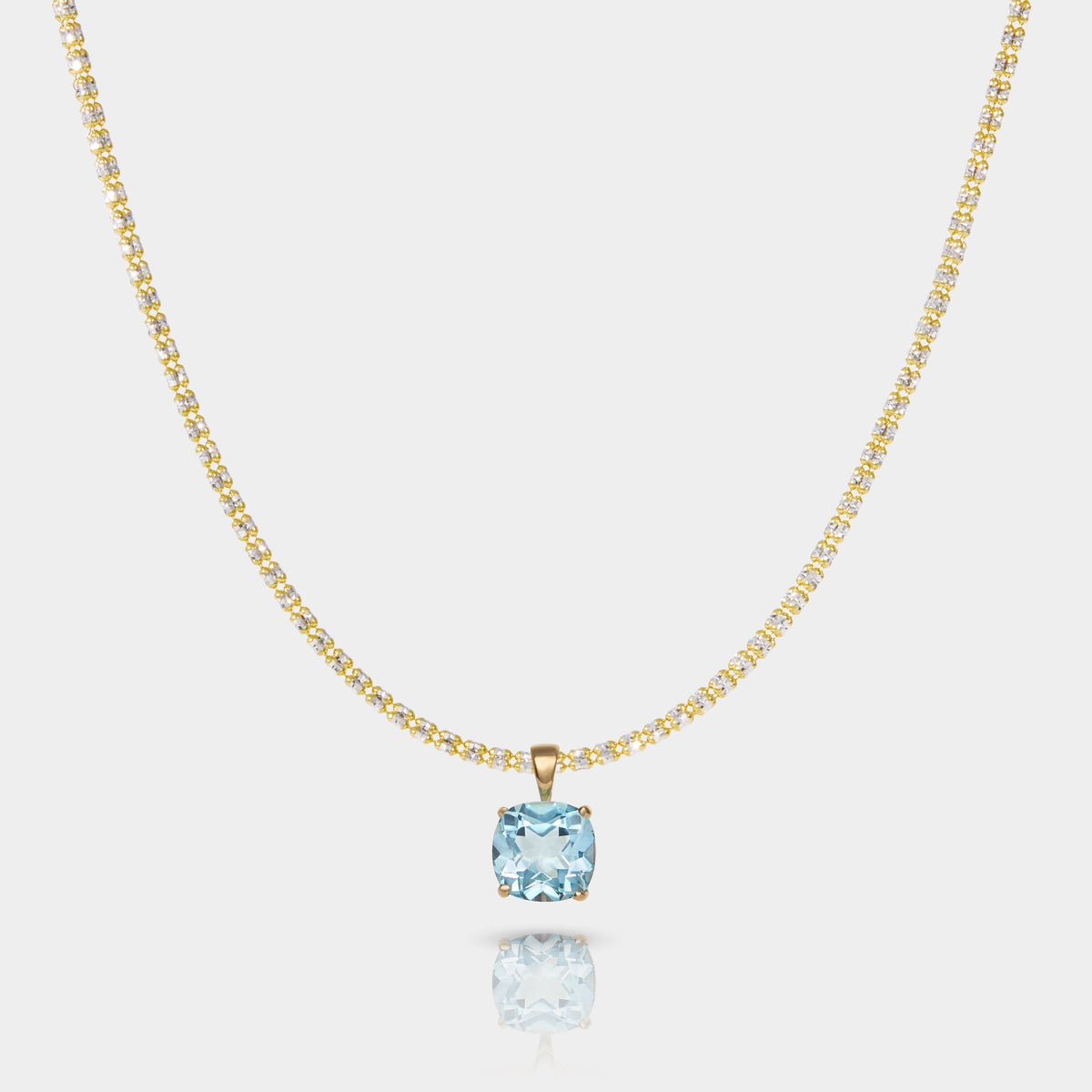 Horizon | Sky Topaz Pendant Necklace - HOUSE OF SHE