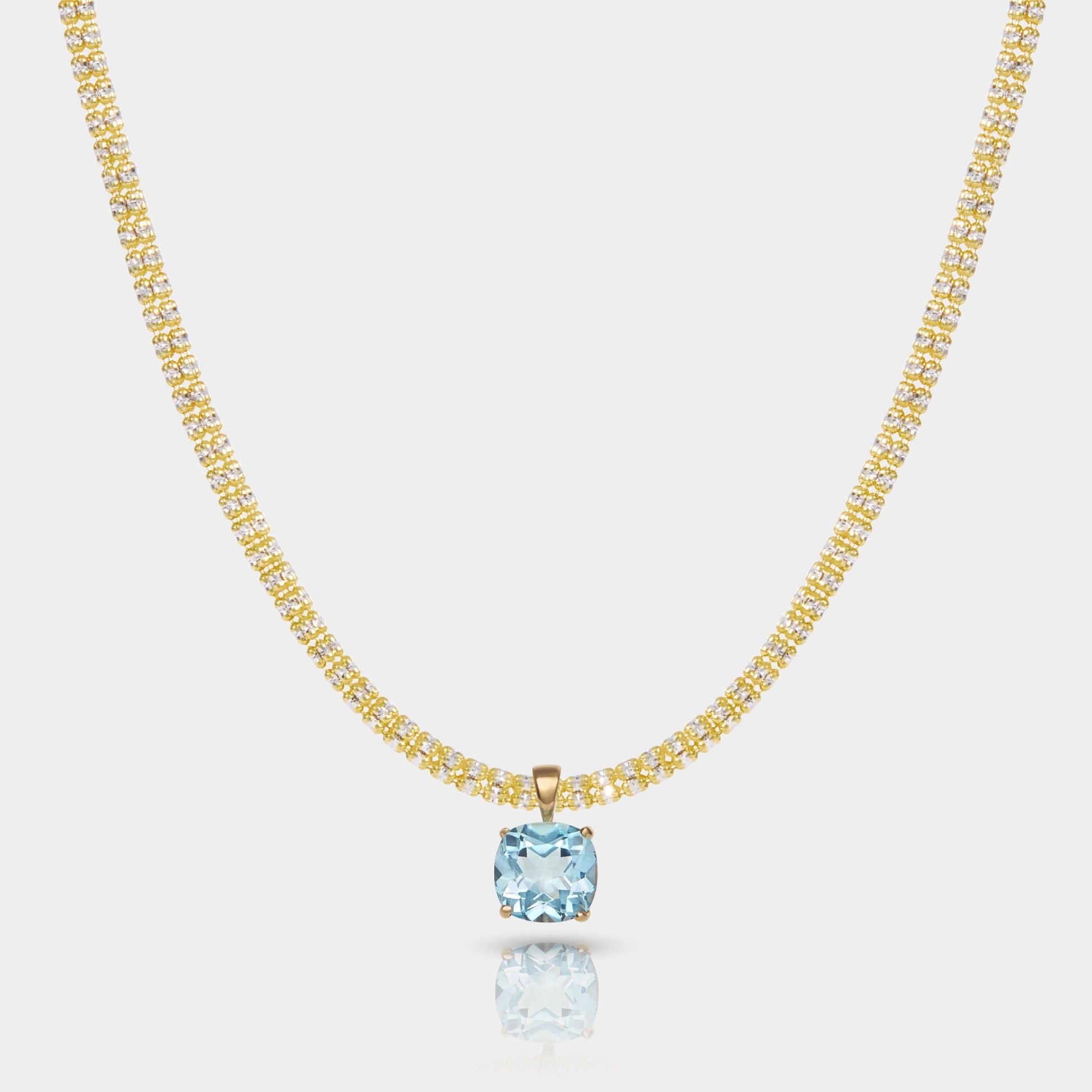 Horizon | Sky Topaz Pendant Necklace - HOUSE OF SHE