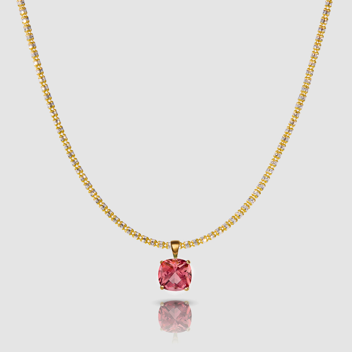 Horizon |Nantucket Red | Pink Tourmaline Pendant