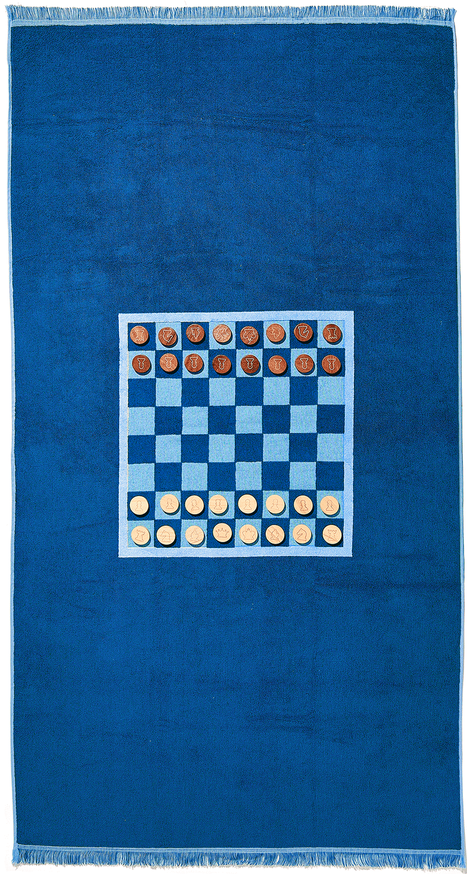 The Southampton Beach Board - Chess + Checkers Towel