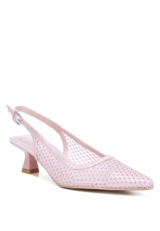 Siev Rhinestone Slingback Mules - HOUSE OF SHE