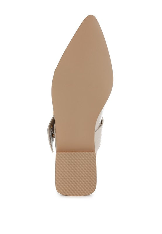 Betula Eyelets & Buckle Detail Flats  HOUSE OF SHE