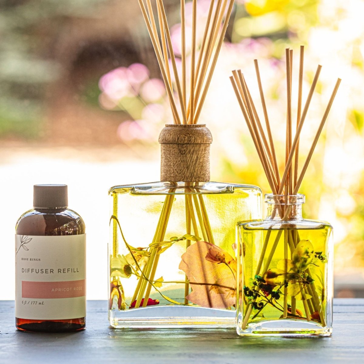Accent Botanical Reed Diffuser - Apricot Rose - HOUSE OF SHE