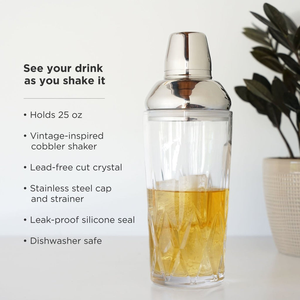 Admiral Crystal Cocktail Shaker - HOUSE OF SHE