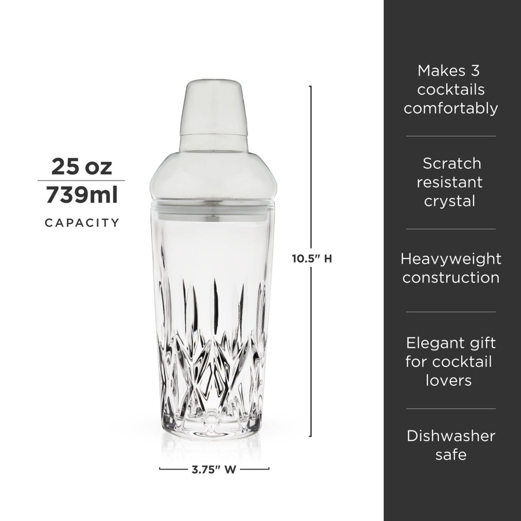 Admiral Crystal Cocktail Shaker - HOUSE OF SHE