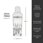 Admiral Crystal Cocktail Shaker - HOUSE OF SHE