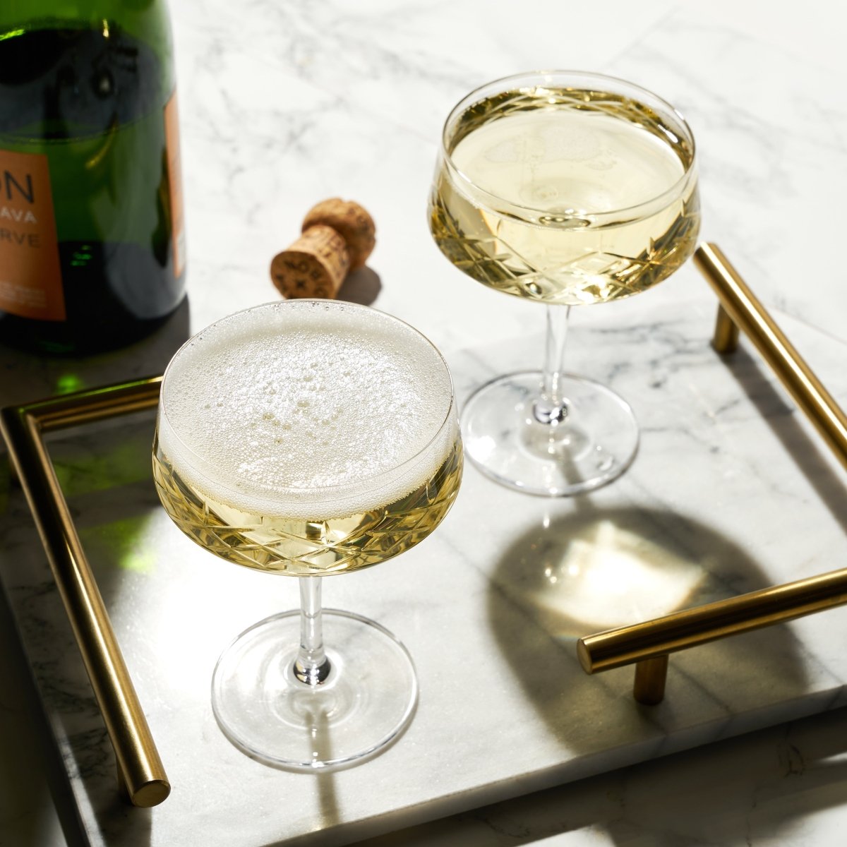 Admiral Crystal Coupe Glasses - HOUSE OF SHE