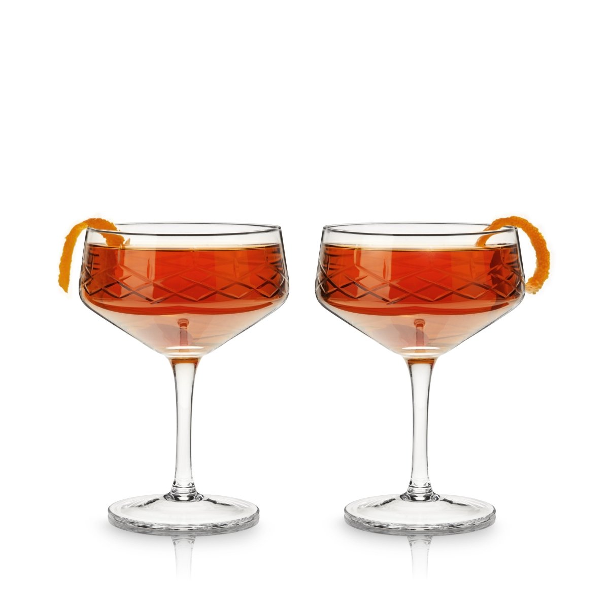 Admiral Crystal Coupe Glasses - HOUSE OF SHE