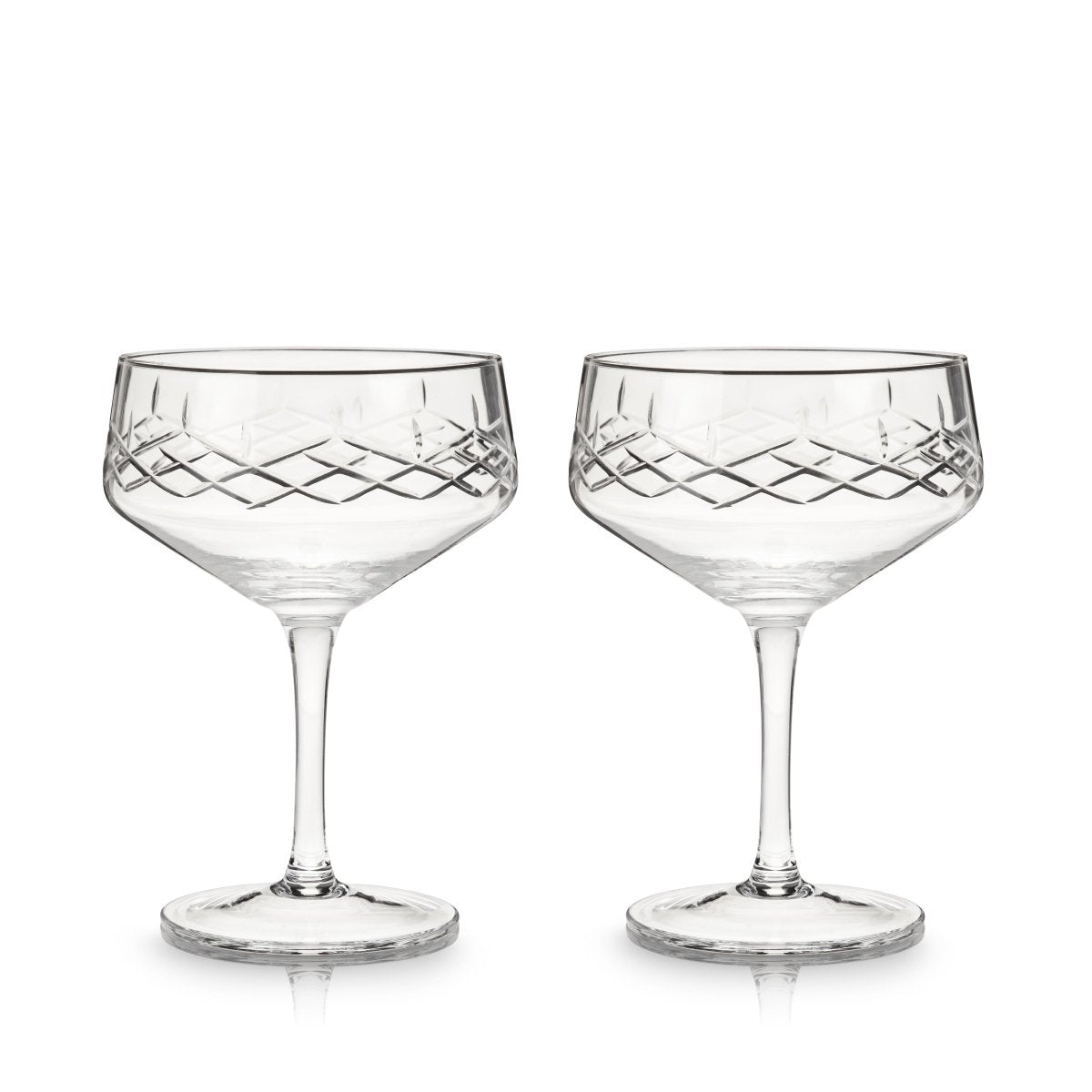 Admiral Crystal Coupe Glasses - HOUSE OF SHE