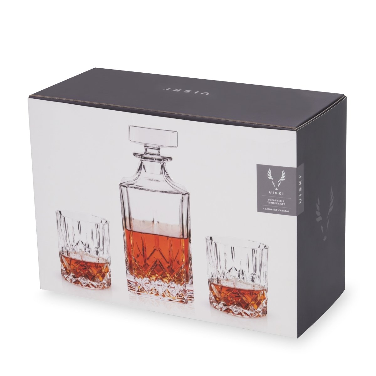 Admiral Crystal Decanter and Tumbler Set - HOUSE OF SHE