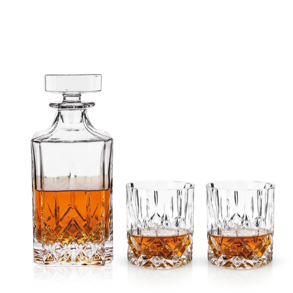Admiral Crystal Decanter and Tumbler Set - HOUSE OF SHE