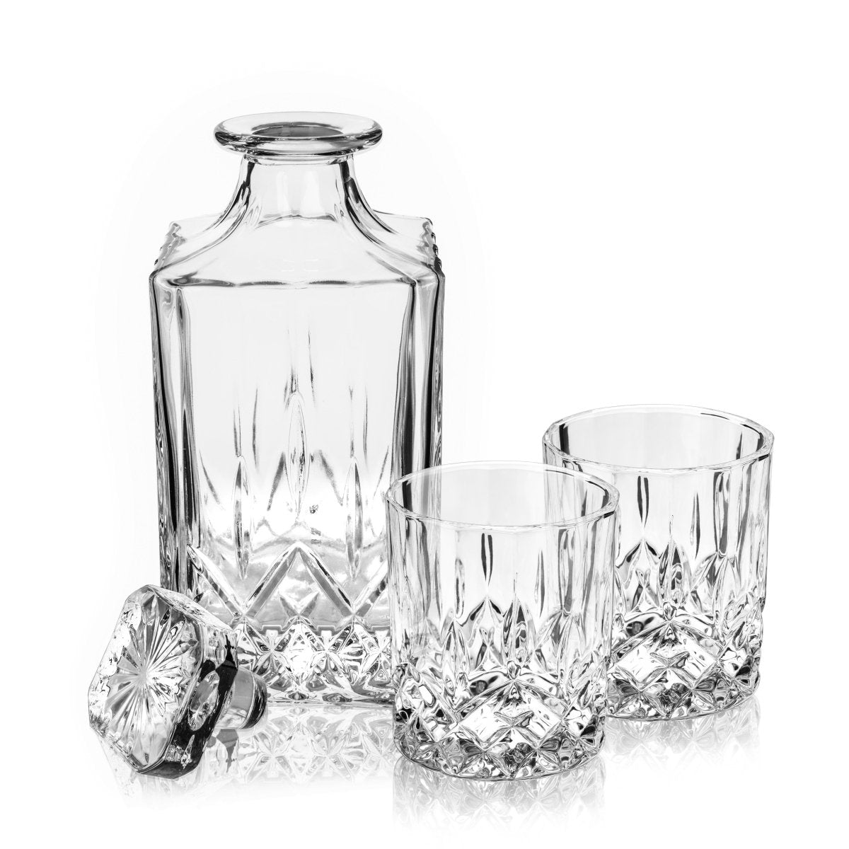 Admiral Crystal Decanter and Tumbler Set - HOUSE OF SHE