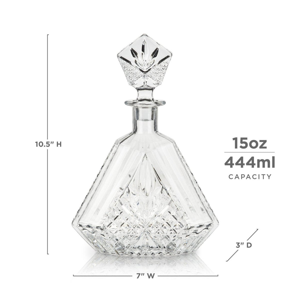 Admiral Crystal Irish Cut Whiskey Decanter - HOUSE OF SHE