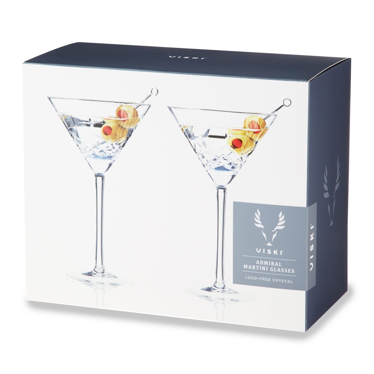 Admiral Crystal Martini Glasses - HOUSE OF SHE