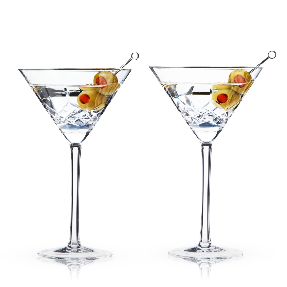Admiral Crystal Martini Glasses - HOUSE OF SHE