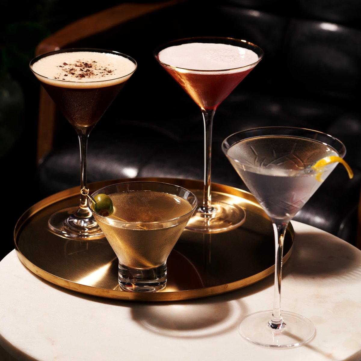 Admiral Crystal Martini Glasses - HOUSE OF SHE