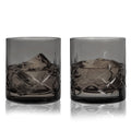 Admiral Crystal Rocks Glasses in Smoke Set of 2 - HOUSE OF SHE