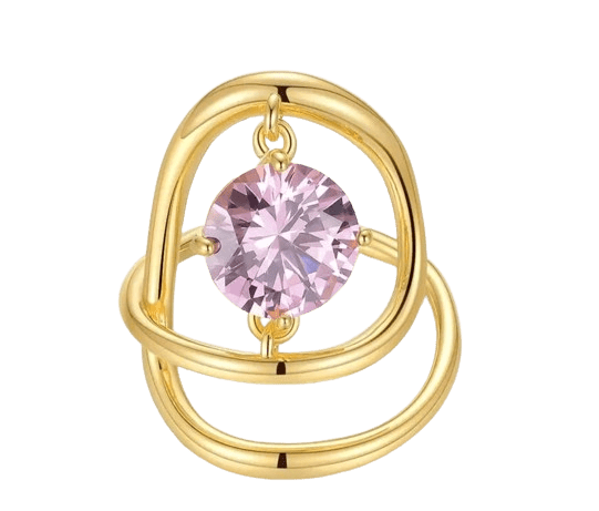 Aestethic Pink Stone Rings - HOUSE OF SHE