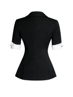 Aleena Short Sleeve Business Casual Blazer - HOUSE OF SHE