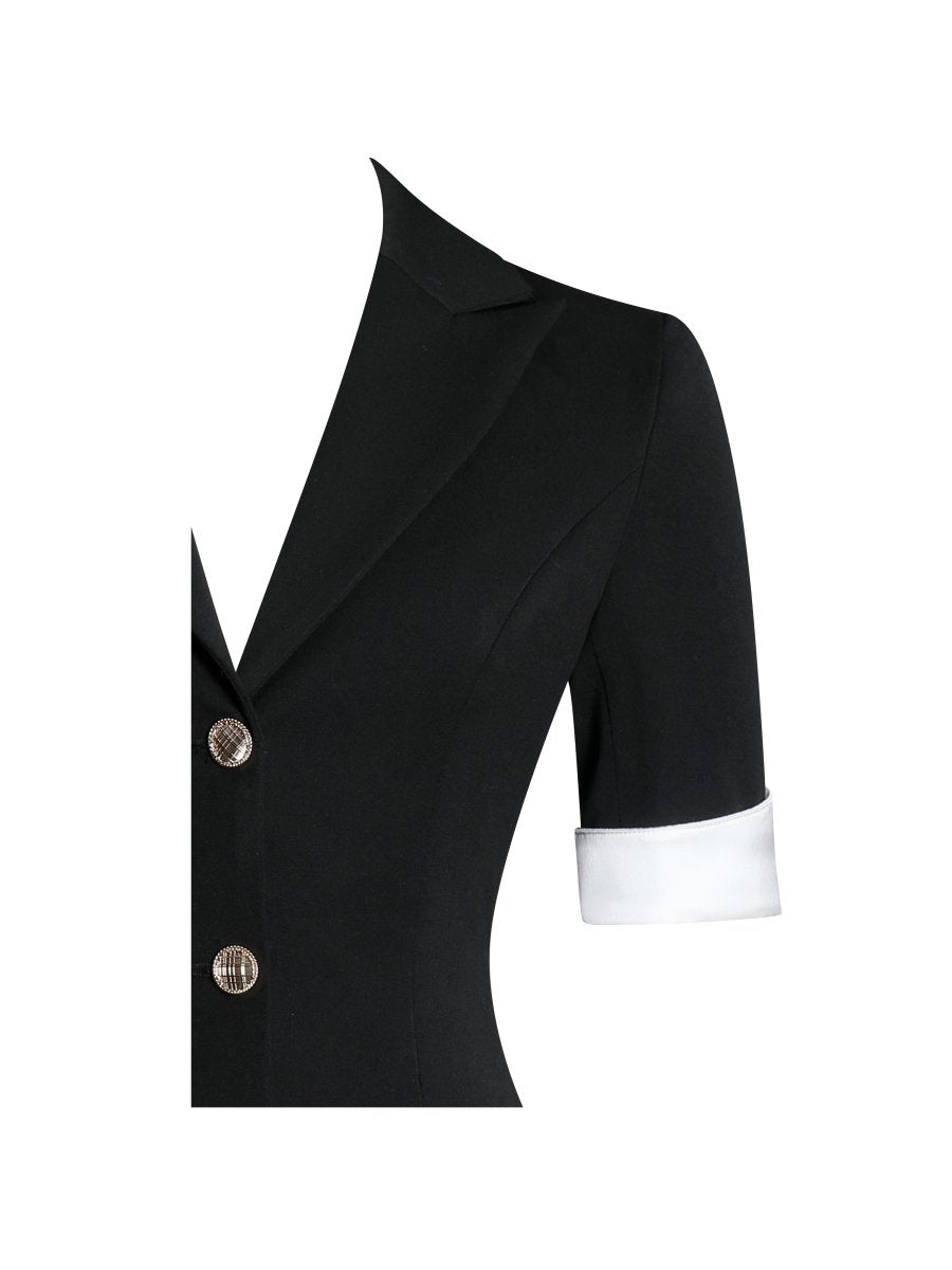 Aleena Short Sleeve Business Casual Blazer - HOUSE OF SHE