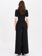 Aleena Short Sleeve Business Casual Blazer - HOUSE OF SHE