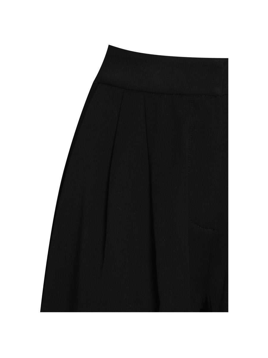 Aleeza Black Wide Leg Suit Pants - HOUSE OF SHE