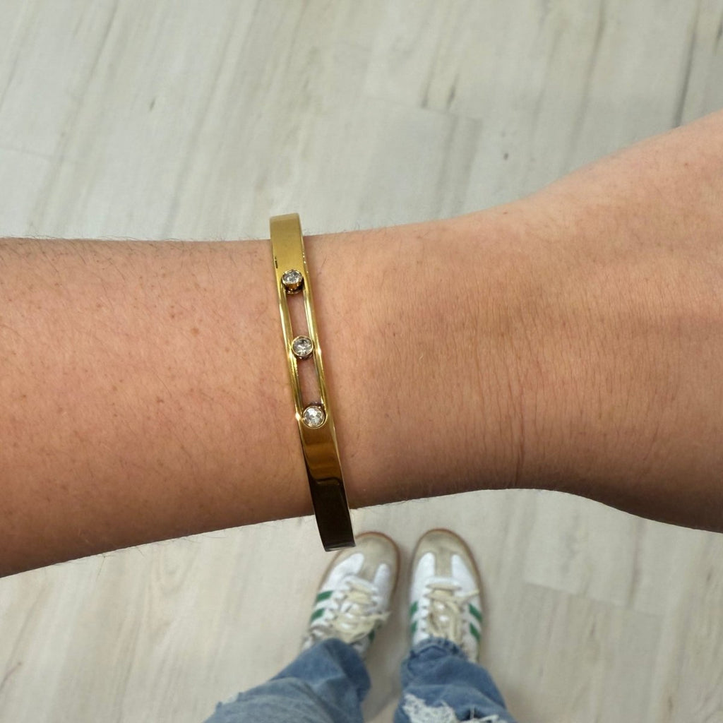 Alex CZ Bezel Bracelet - HOUSE OF SHE