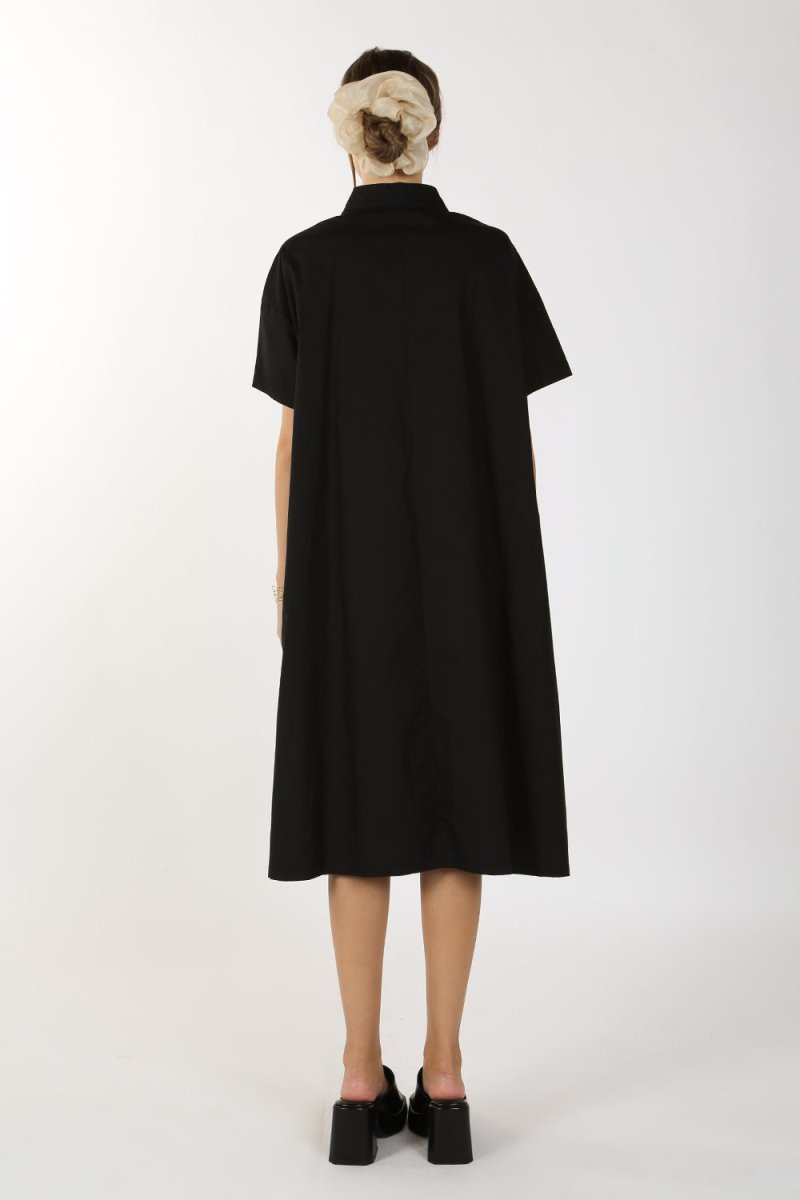 Alice Printed Relaxed Long Shirt Dress - HOUSE OF SHE