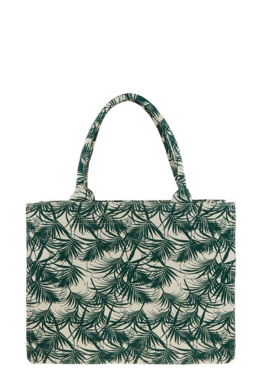 AMOUR Tropical Oblique Book Tote Bag - HOUSE OF SHE