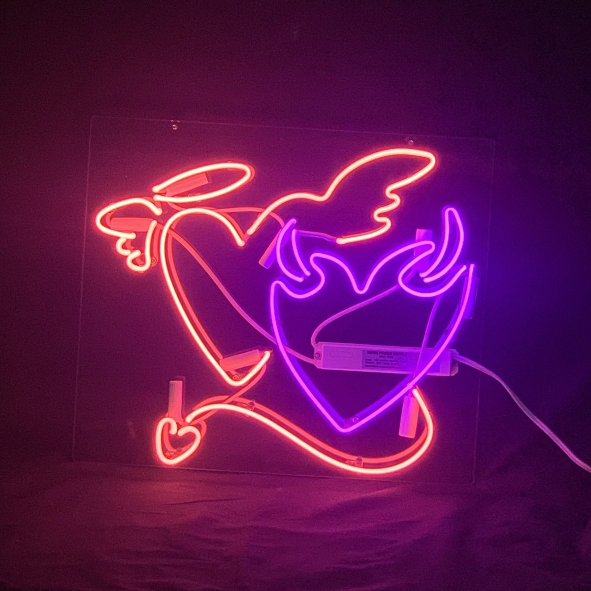 Angels& Demons Heart Neon Signs - HOUSE OF SHE