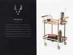 Antique Gold Bar Cart - HOUSE OF SHE