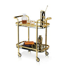Antique Gold Bar Cart - HOUSE OF SHE