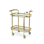 Antique Gold Bar Cart - HOUSE OF SHE