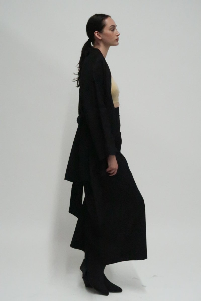 Astana Linen Robe Jacket - HOUSE OF SHE